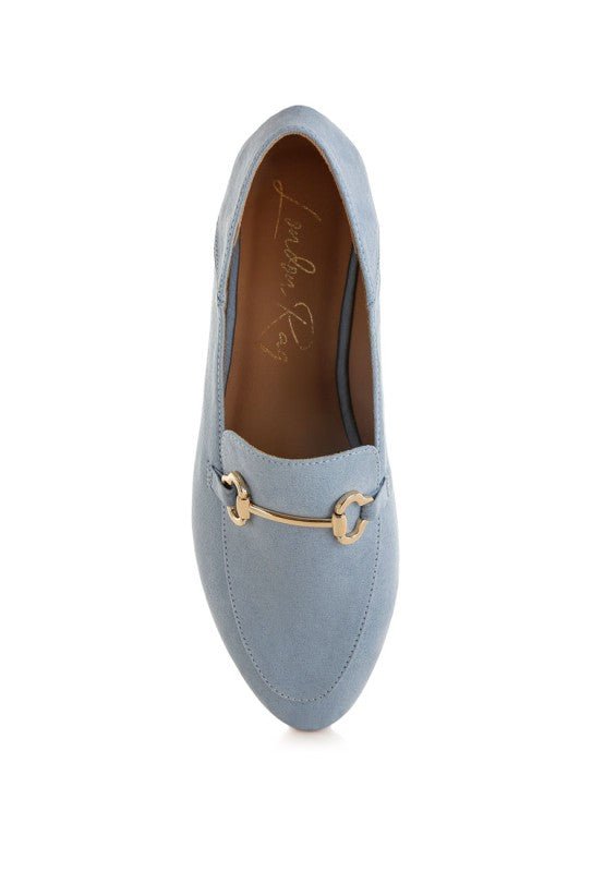 Noltas Horsebit Embellished Flat Loafers - Blu Lotus Boutique