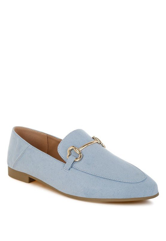 Noltas Horsebit Embellished Flat Loafers - Blu Lotus Boutique