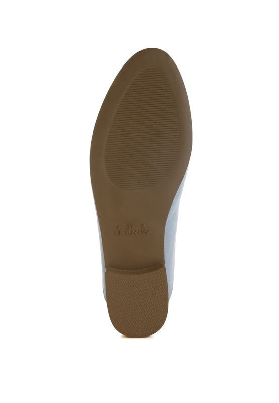 Noltas Horsebit Embellished Flat Loafers - Blu Lotus Boutique