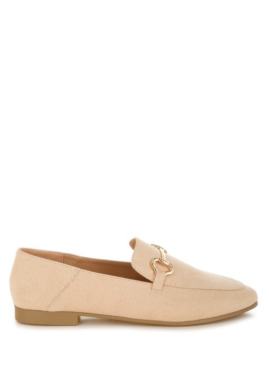Noltas Horsebit Embellished Flat Loafers - Blu Lotus Boutique