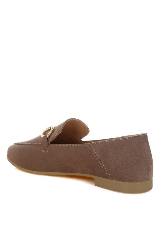Noltas Horsebit Embellished Flat Loafers - Blu Lotus Boutique