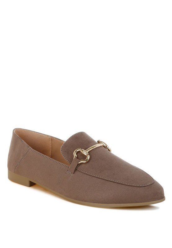 Noltas Horsebit Embellished Flat Loafers - Blu Lotus Boutique