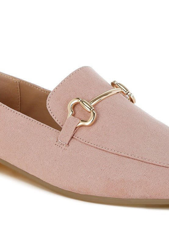 Noltas Horsebit Embellished Flat Loafers - Blu Lotus Boutique