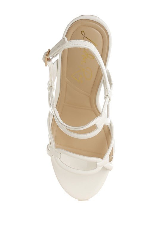 Nyjah Cut Out Chain Sandals - Blu Lotus Boutique
