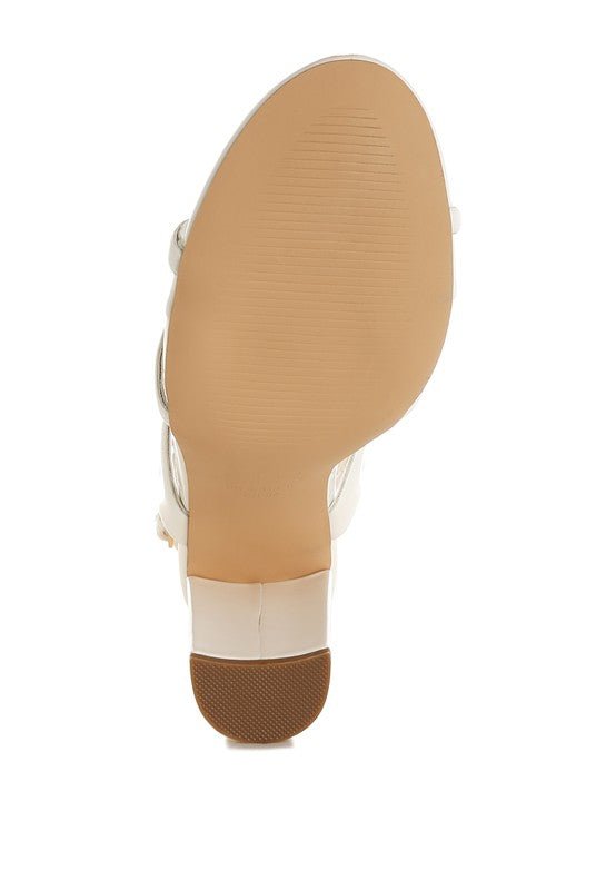 Nyjah Cut Out Chain Sandals - Blu Lotus Boutique
