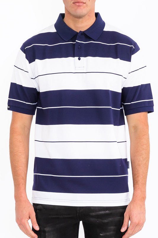 Old School Pique Polo Shirt - Blu Lotus Boutique