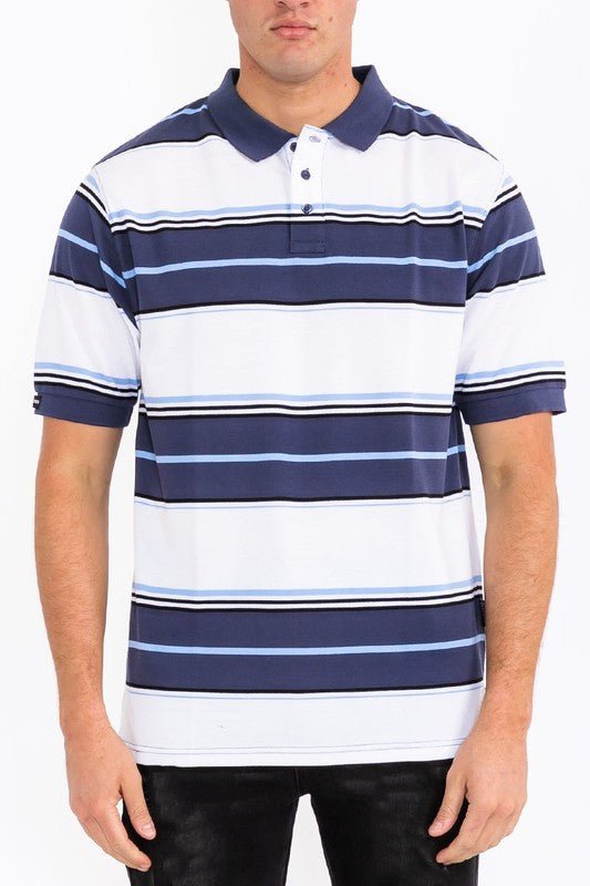 Old School Pique Polo Shirt - Blu Lotus Boutique