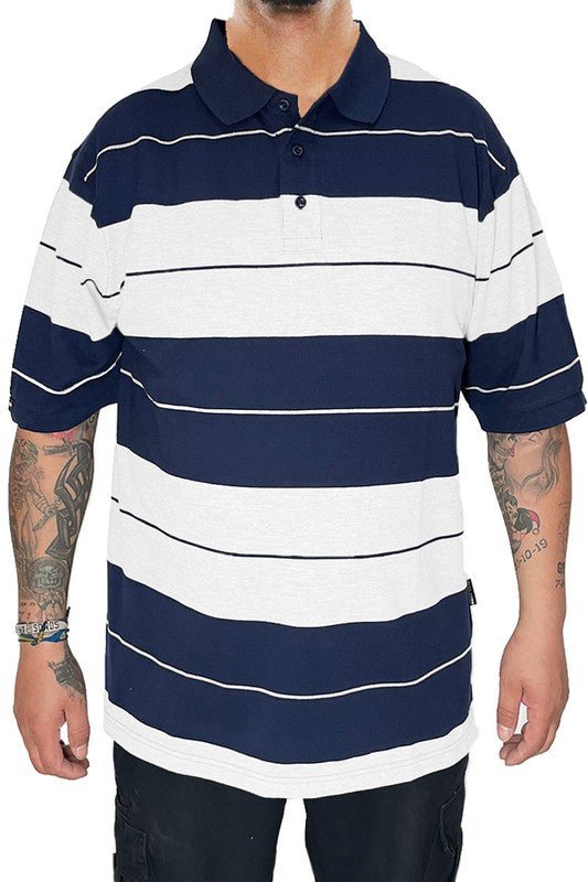 Old School Pique Polo Shirt - Blu Lotus Boutique