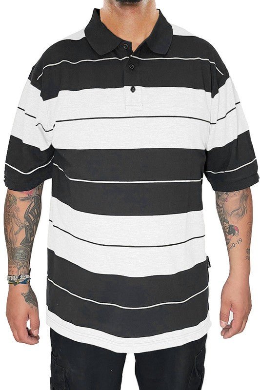 Old School Pique Polo Shirt - Blu Lotus Boutique