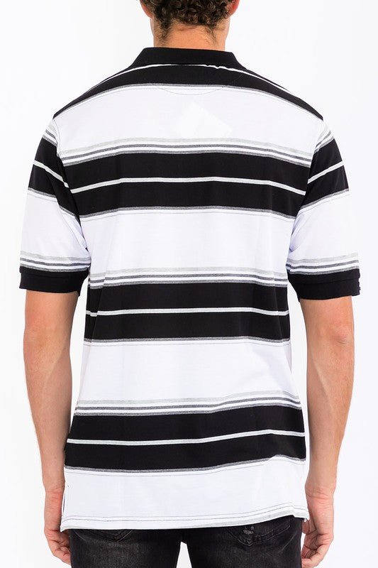 Old School Pique Polo Shirt - Blu Lotus Boutique