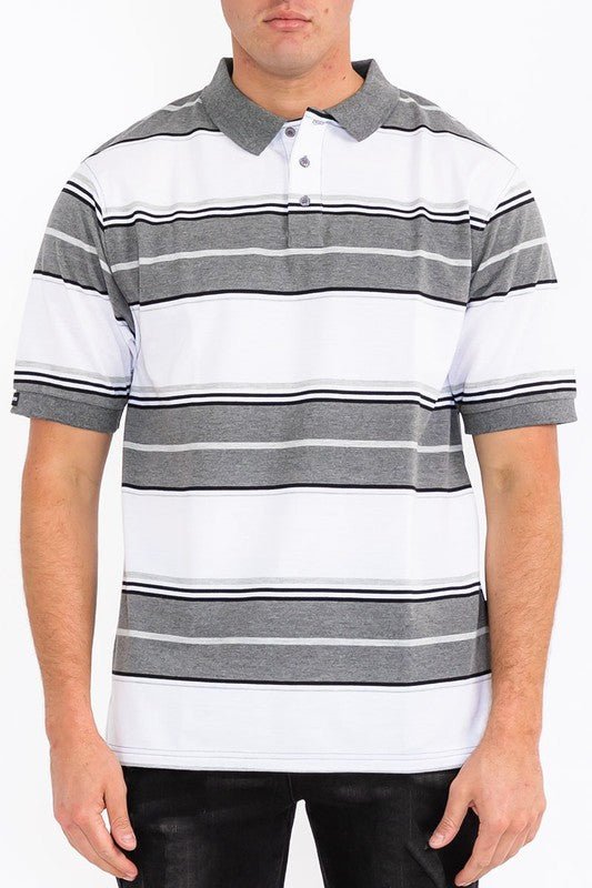 Old School Pique Polo Shirt - Blu Lotus Boutique