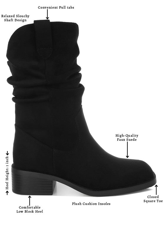 Ottawa Slouchy Cowboy Boots - Blu Lotus Boutique