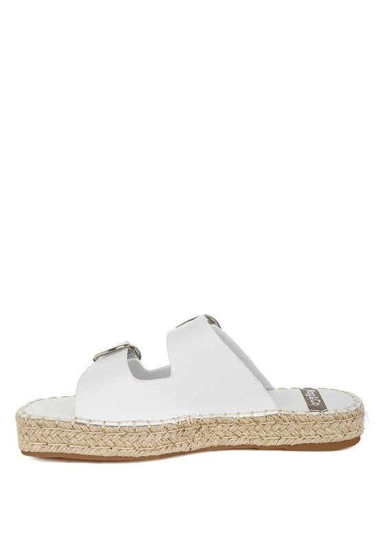 Palala Genuine Soft Leather Square Toe Espadrilles - Blu Lotus Boutique