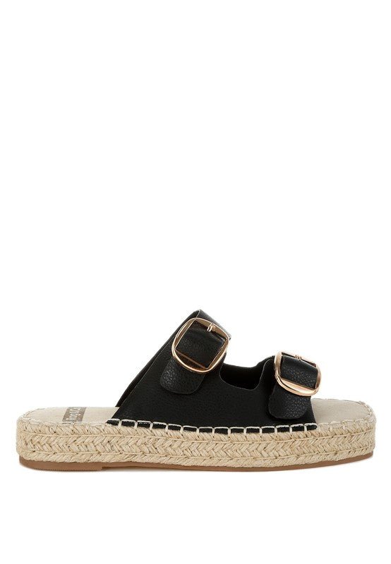 Palala Genuine Soft Leather Square Toe Espadrilles - Blu Lotus Boutique