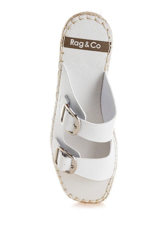 Palala Genuine Soft Leather Square Toe Espadrilles - Blu Lotus Boutique