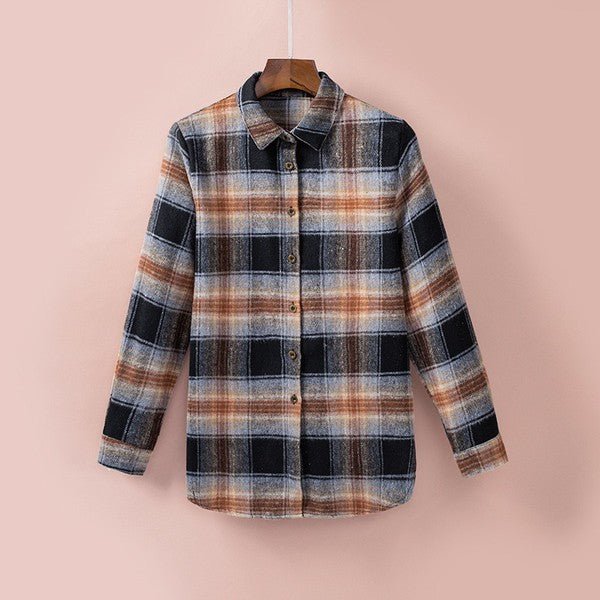 Plaid jacket - Blu Lotus Boutique