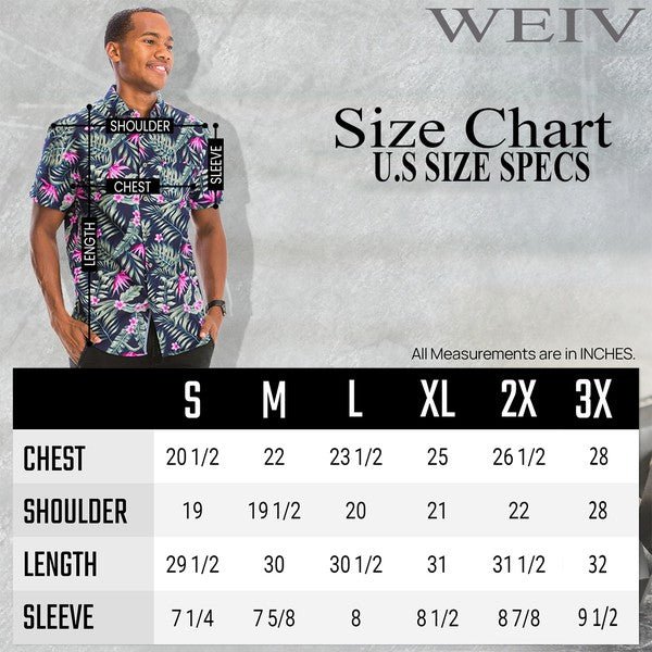 PRINT HAWAIIAN SHIRT - Blu Lotus Boutique