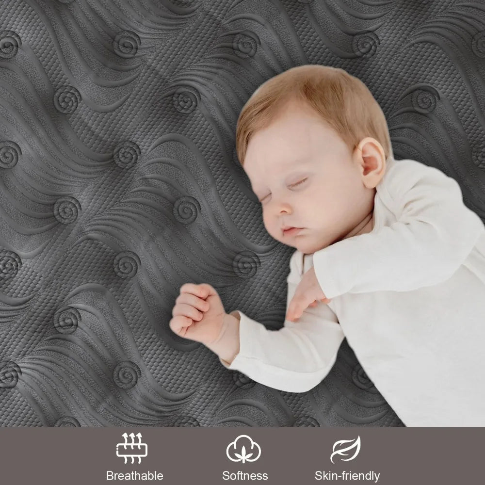 Queen Mattress, 14 Inch Hybrid Mattresses Black with Gel Memory Foam and Individually Pocket Innerspring Euro Top Medium Firm fo - Blu Lotus Boutique