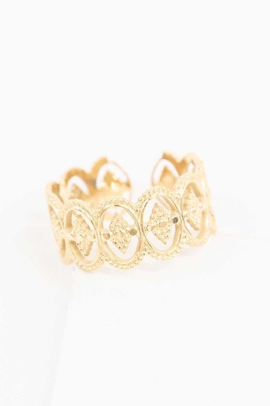 Roma Adjustable Ring - Blu Lotus Boutique