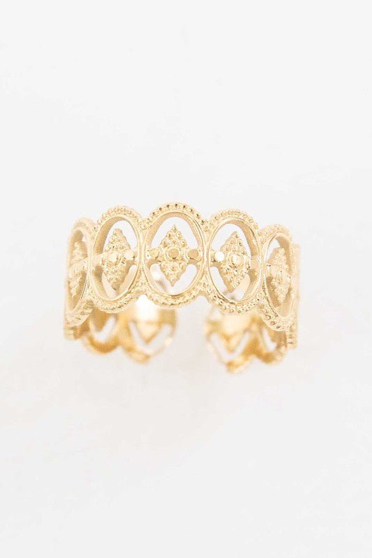 Roma Adjustable Ring - Blu Lotus Boutique
