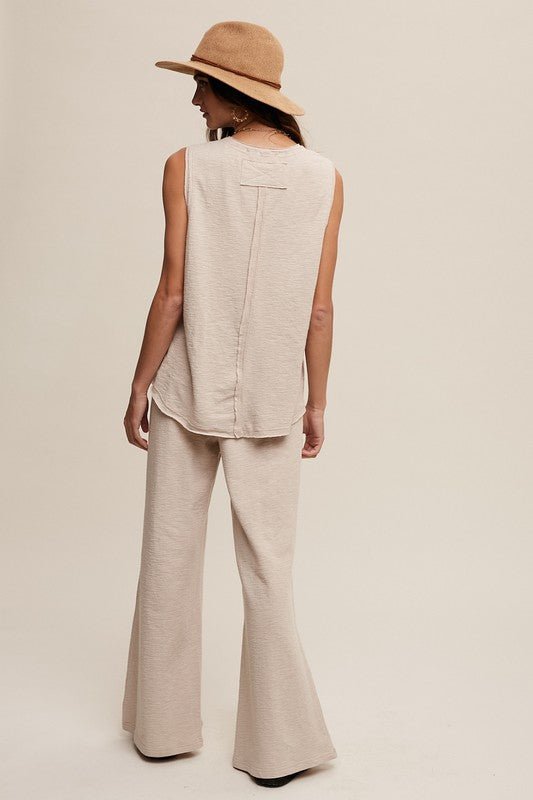 Soft Knit Tank and Sweat Pant Set - Blu Lotus Boutique