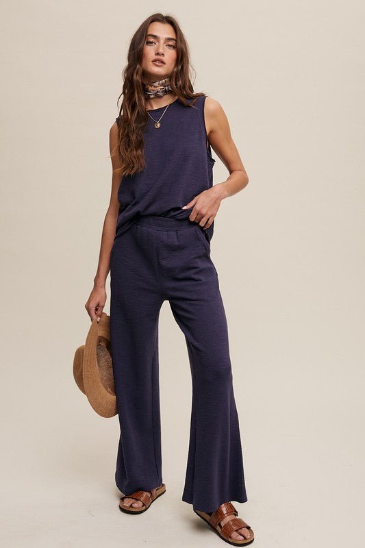 Soft Knit Tank and Sweat Pant Set - Blu Lotus Boutique