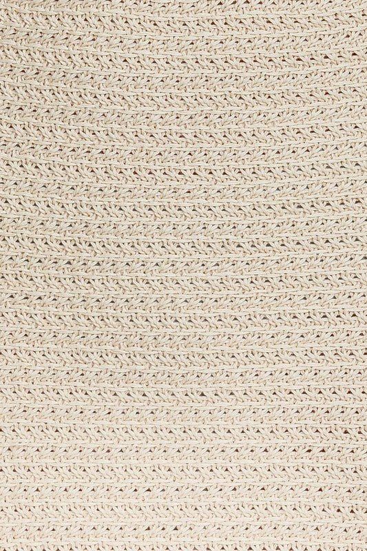 Square Neck Sleeveless Crochet Midi Dress - Blu Lotus Boutique
