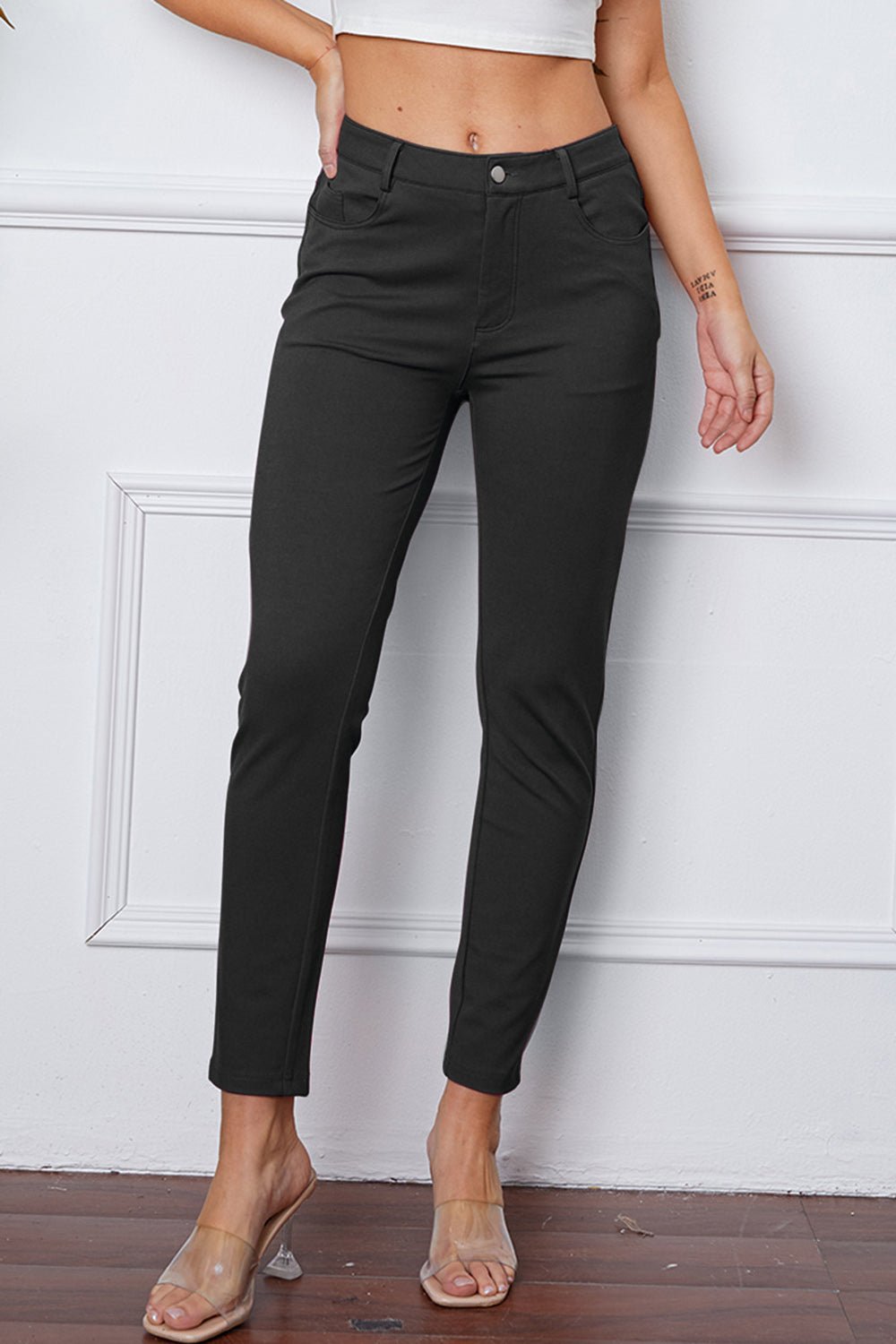 StretchyStitch Pants by Basic Bae - Blu Lotus Boutique