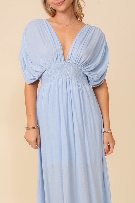 Summer Spring Vacation Maxi Sundress Lined - Blu Lotus Boutique