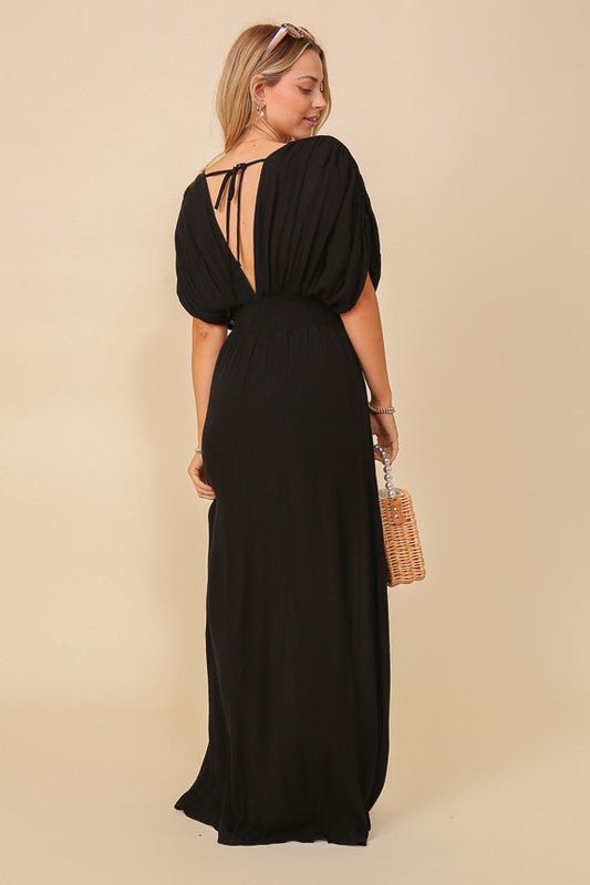 Summer Spring Vacation Maxi Sundress Lined - Blu Lotus Boutique