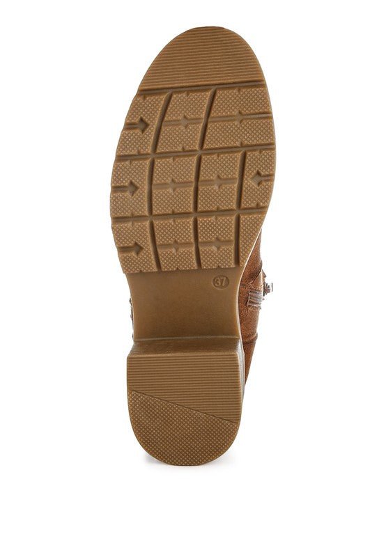 Tigris Microfiber Zipper Boots - Blu Lotus Boutique