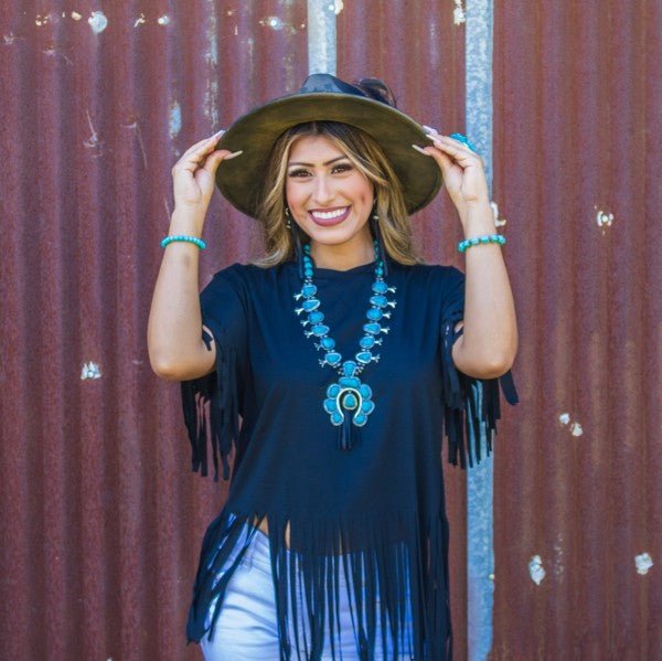 Turquoise Blue Melon Beaded Stretch Bracelet - Blu Lotus Boutique