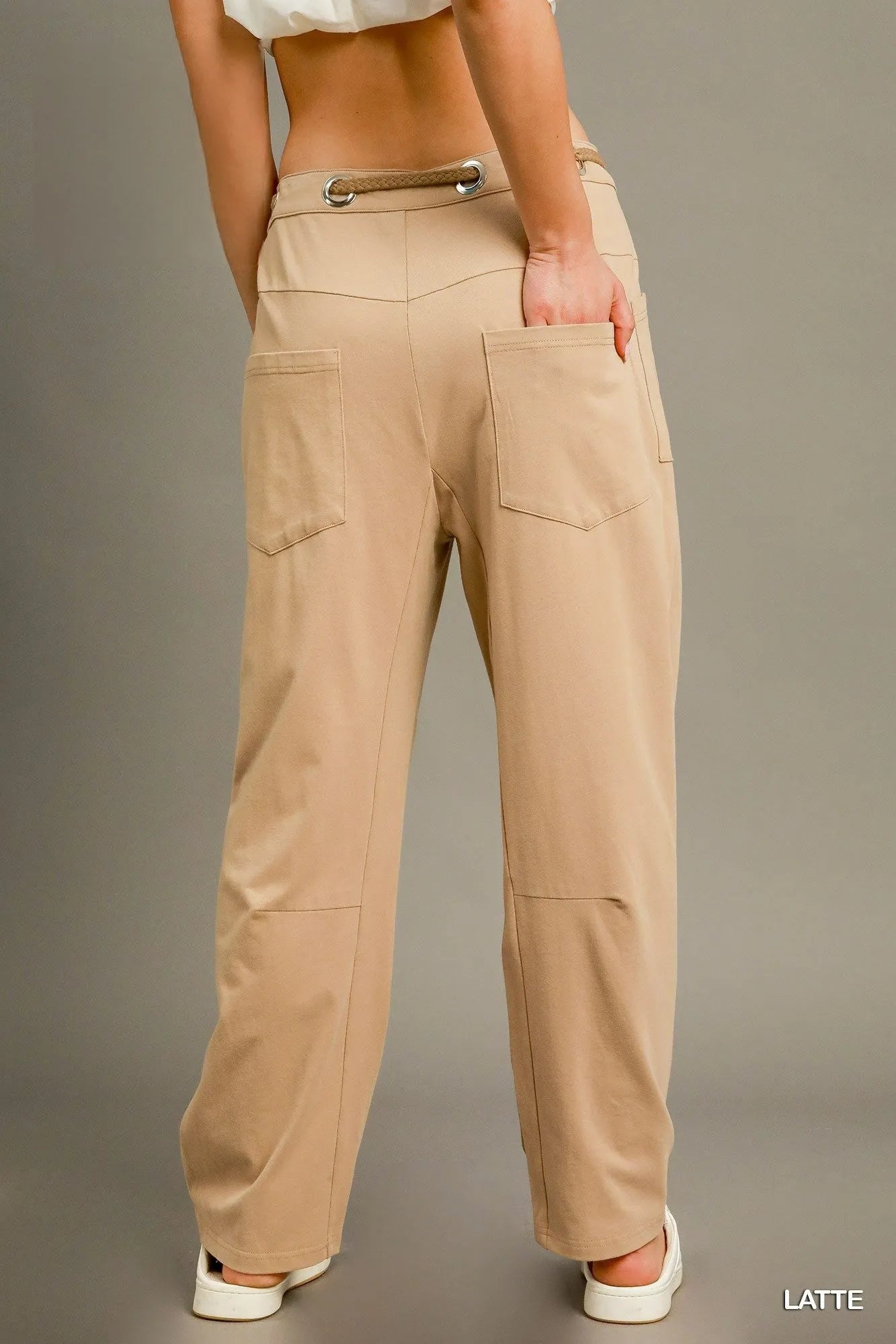 Umgee Cargo - Inspired Drawstring Pants - Blu Lotus Boutique