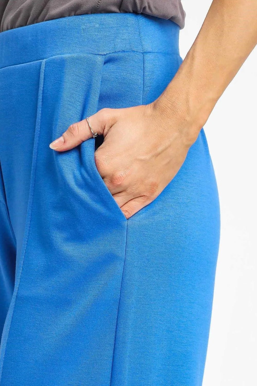 Umgee High Waisted Wide Leg Pants - Blu Lotus Boutique