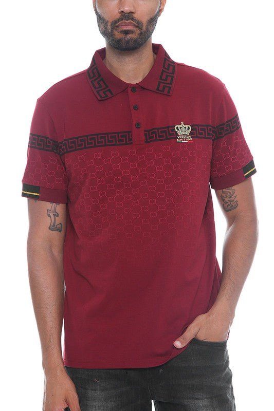 Version Couture Brand Polo Button Down Shirt - Blu Lotus Boutique