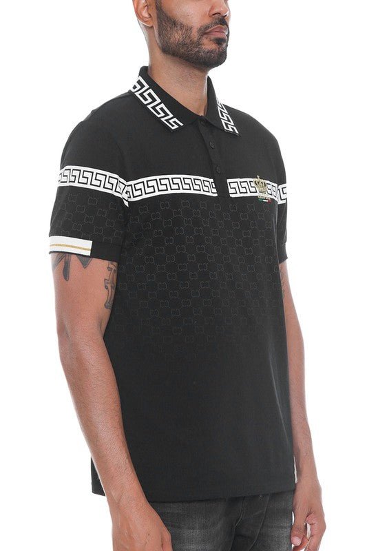Version Couture Brand Polo Button Down Shirt - Blu Lotus Boutique
