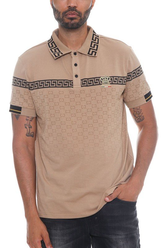 Version Couture Brand Polo Button Down Shirt - Blu Lotus Boutique