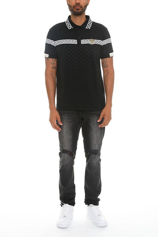 Version Couture Brand Polo Button Down Shirt - Blu Lotus Boutique