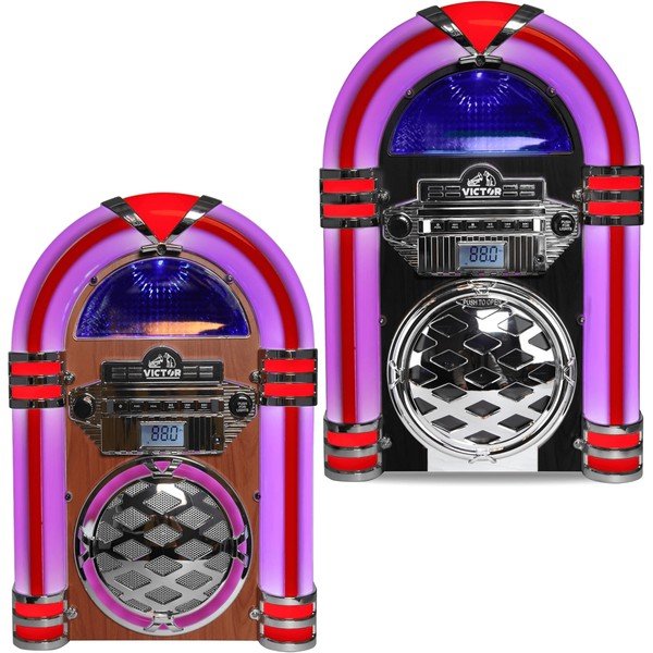 Victor Broadway II Desktop CD Jukebox w LED Light - Blu Lotus Boutique