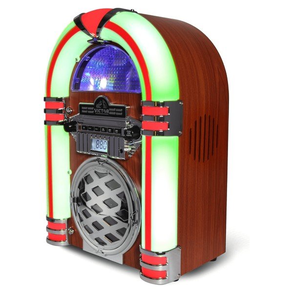 Victor Broadway II Desktop CD Jukebox w LED Light - Blu Lotus Boutique