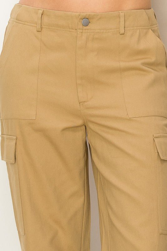 Weekend Chiller High Waist Cargo Pants - Blu Lotus Boutique