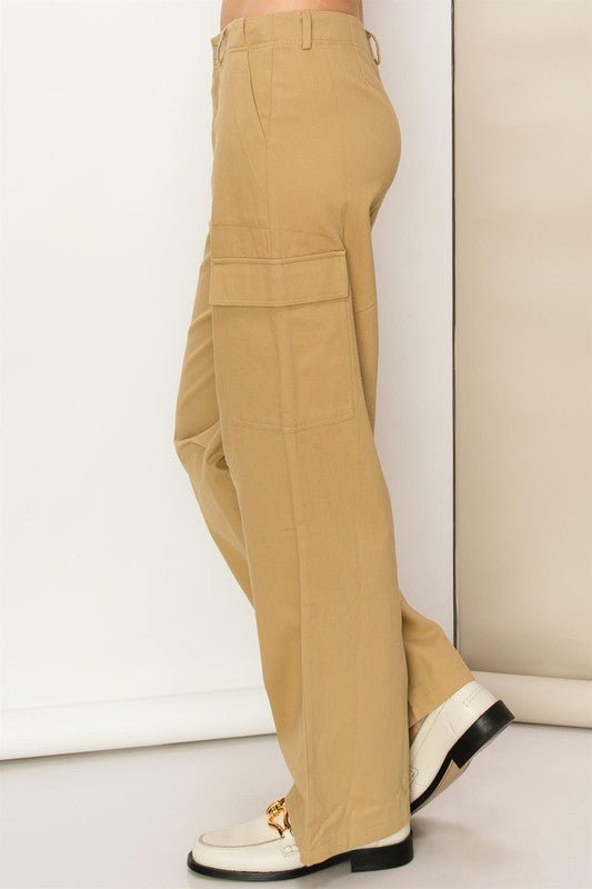 Weekend Chiller High Waist Cargo Pants - Blu Lotus Boutique