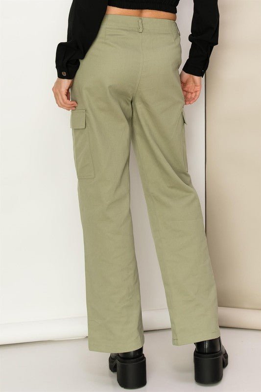 Weekend Chiller High Waist Cargo Pants - Blu Lotus Boutique