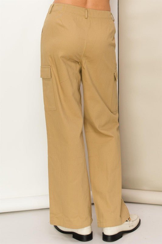 Weekend Chiller High Waist Cargo Pants - Blu Lotus Boutique