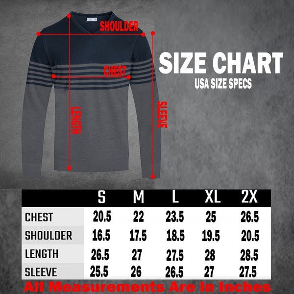 Weiv Mens Knit VNeck Pullover Sweater - Blu Lotus Boutique