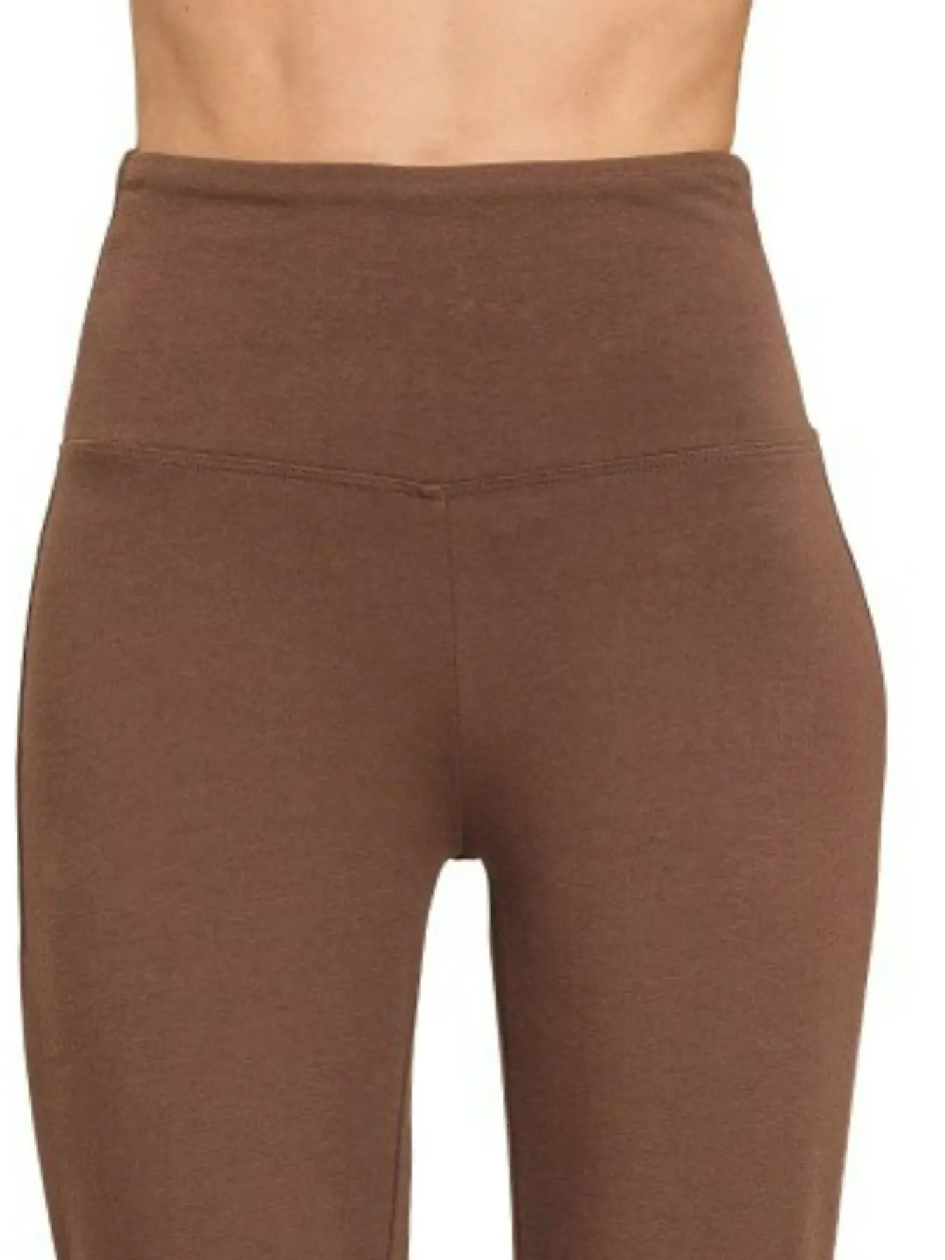 Zenana Wide Waistband Yoga Flare Pants - Blu Lotus Boutique