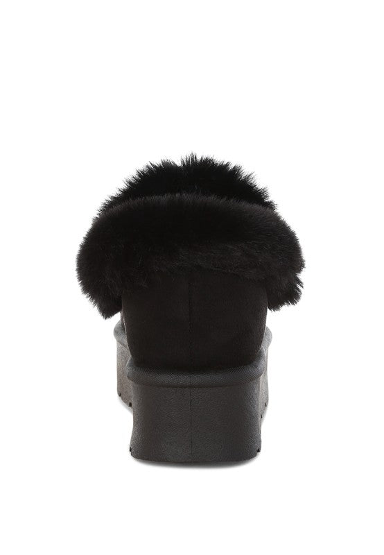 Zeta Charm Detail Slip On Snow Boots - Blu Lotus Boutique