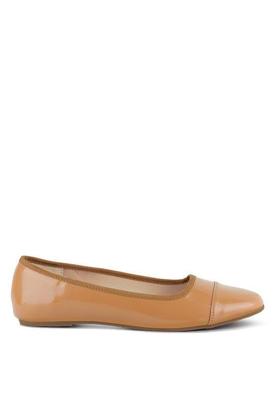 CAMELLA ROUND TOE BALLERINA FLAT SHOES - Blu Lotus Boutique