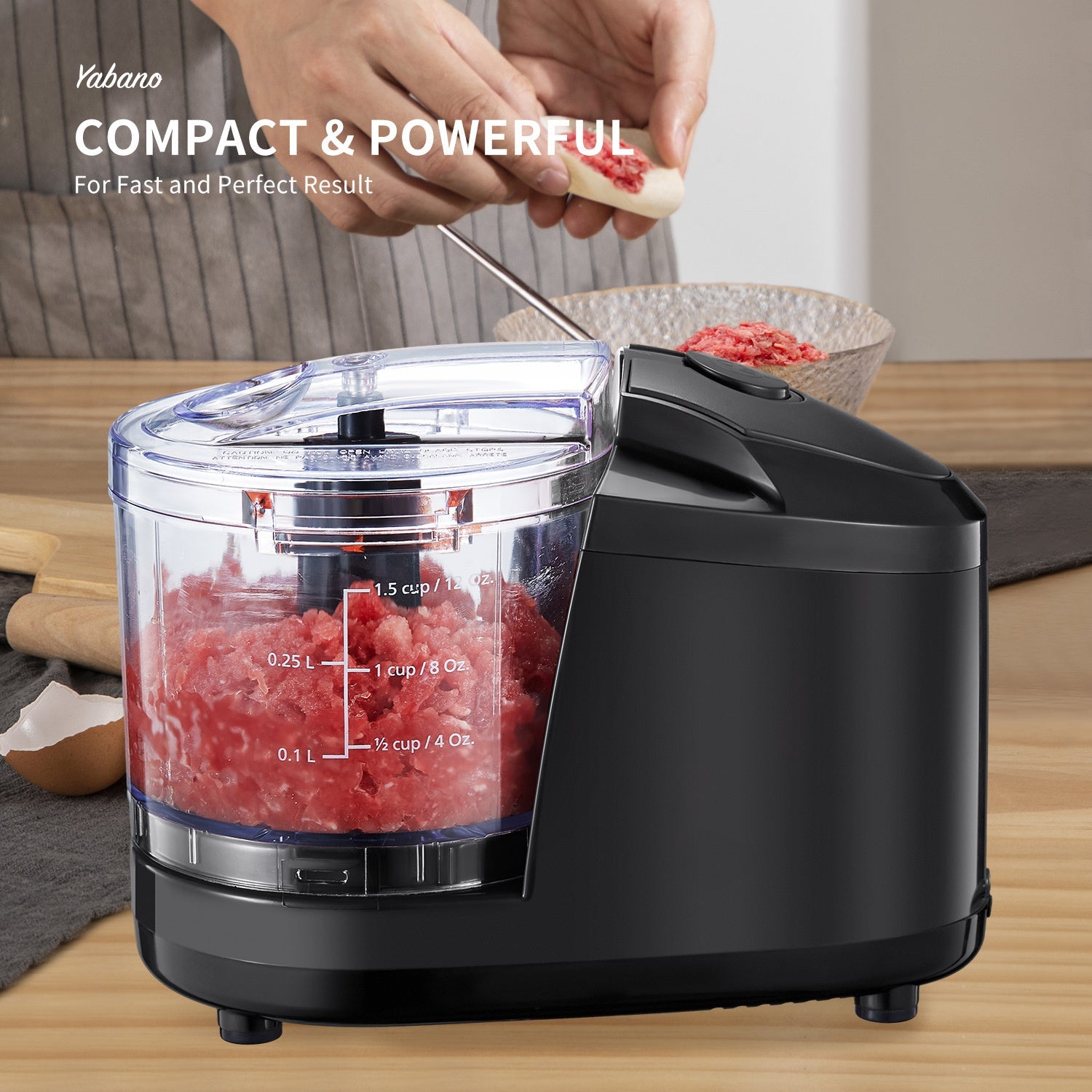 100W Mini Food Chopper Mix Chop Mince Blend - Blu Lotus Boutique