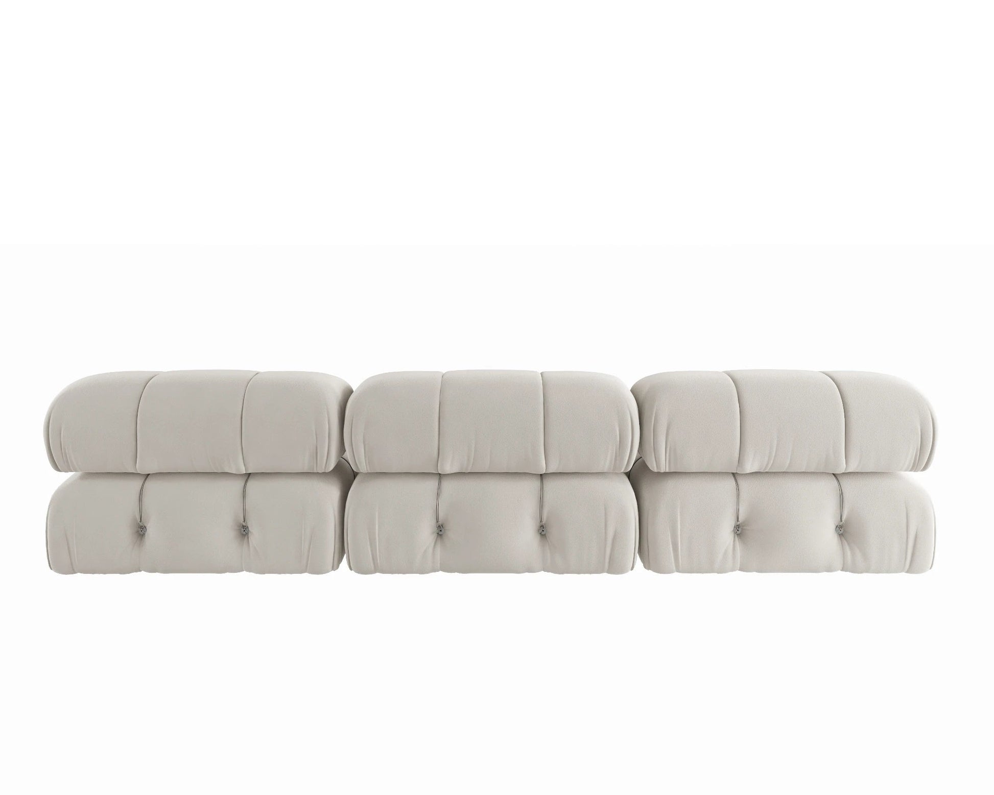 104" Minimalist Modular Sectional Sofas Modern Velvet Convertible Couches 3 Seats Living Room Sofa Sets for Office Apartment - Blu Lotus Boutique